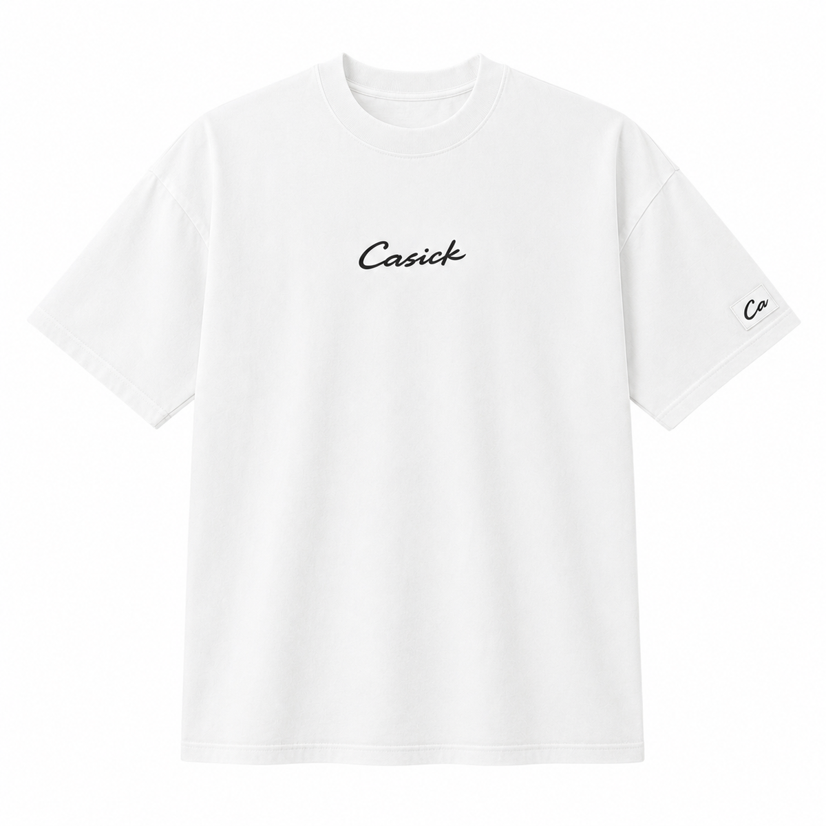 CASICK white oversized tee