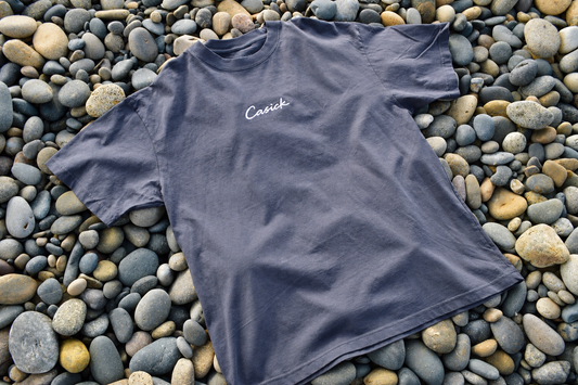 CASICK navy oversized tee
